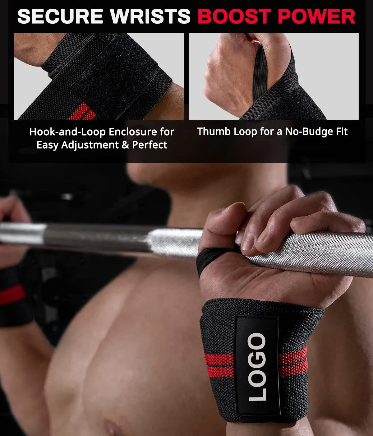 Weight Lifting Wrist Wraps