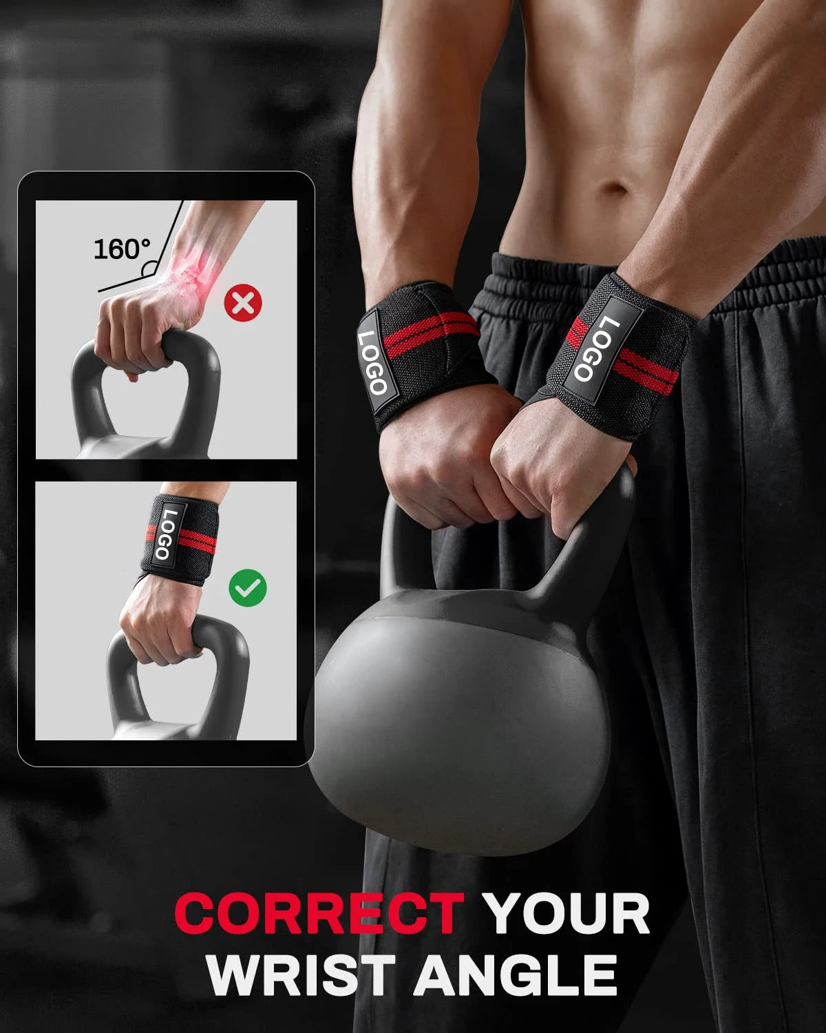 Weight Lifting Wrist Wraps