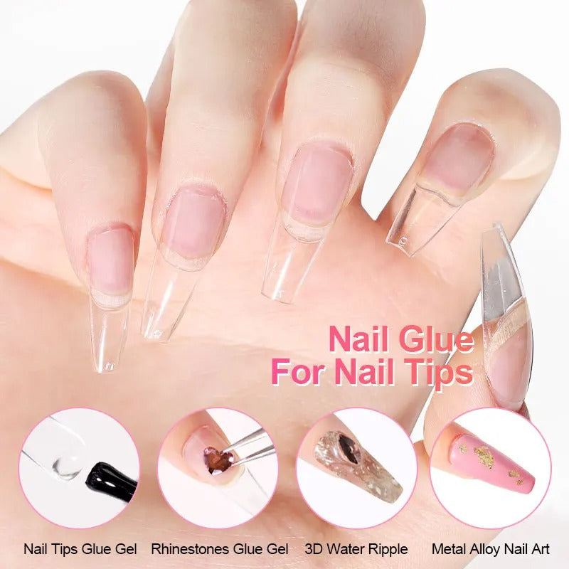 Limegirl Nail Tips Glue Gel UV